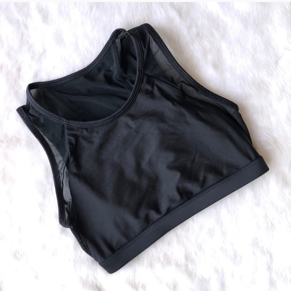 Fabletics Mesh Sports Bra Crop Top